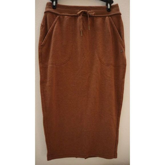 PrAna 1961291 Women's Sz XS Roux Heather Cozy Up Midi Skirt $89 - Picture 1 of 10